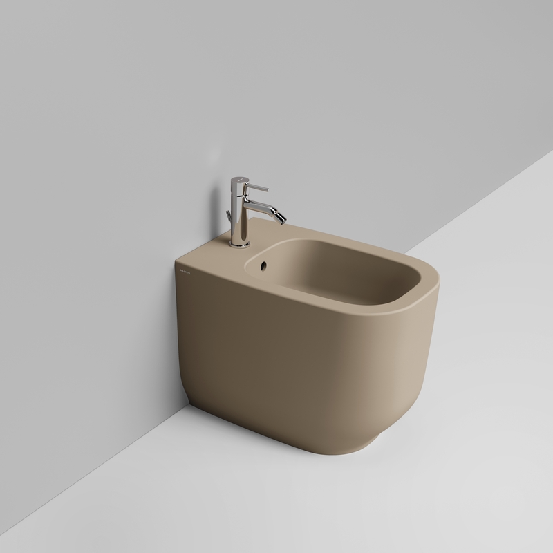 Ceramica Dolomite Bidet back to wall 36×56 – Alba - Beige naturale opaco