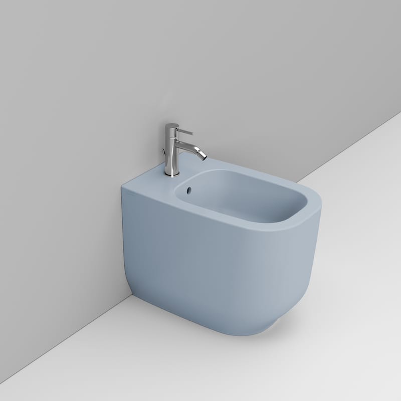 Ceramica Dolomite Bidet back to wall 36×56 – Alba - Azzurro avio