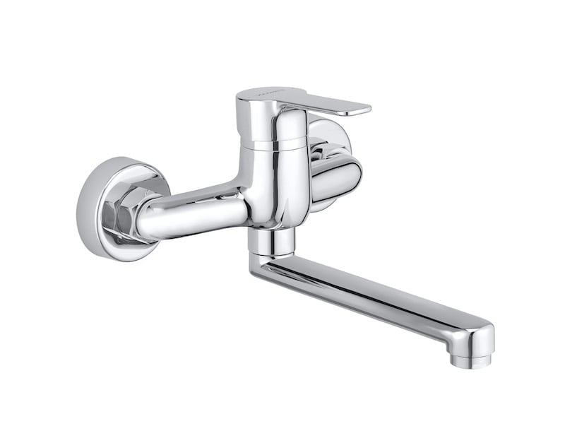 Ceramica Dolomite - R1023CR - Miscelatore a parete per lavello