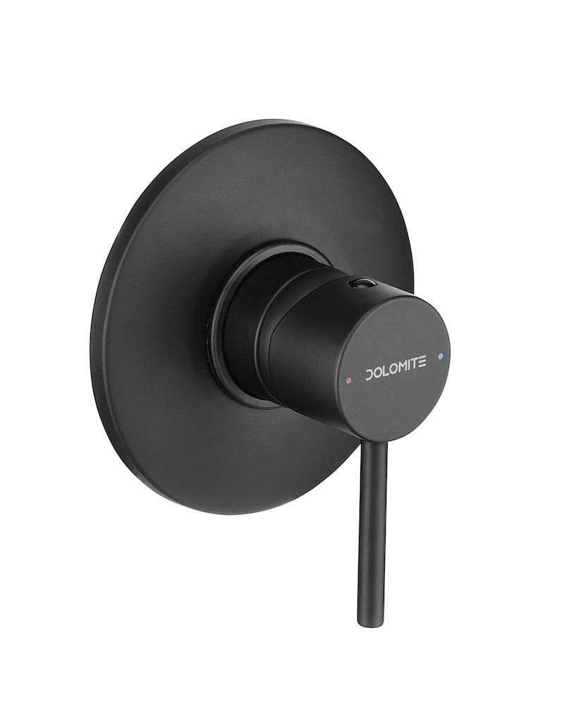 Ceramica Dolomite Miscelatore completo ad incasso per doccia - Nero opaco