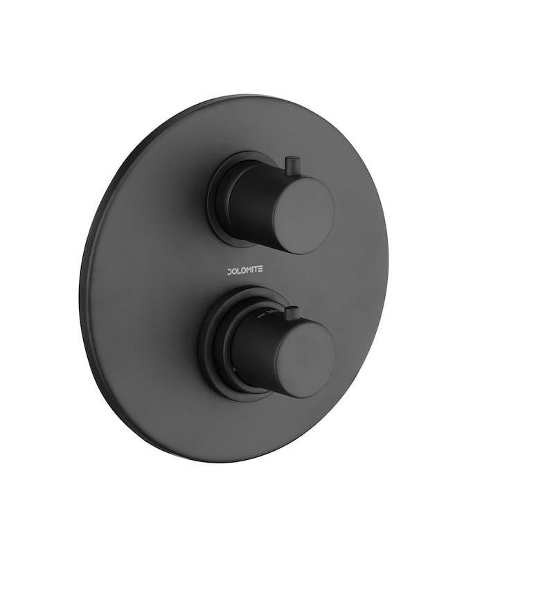 Ceramica Dolomite Parti esterne per termostatico doccia - Nero opaco