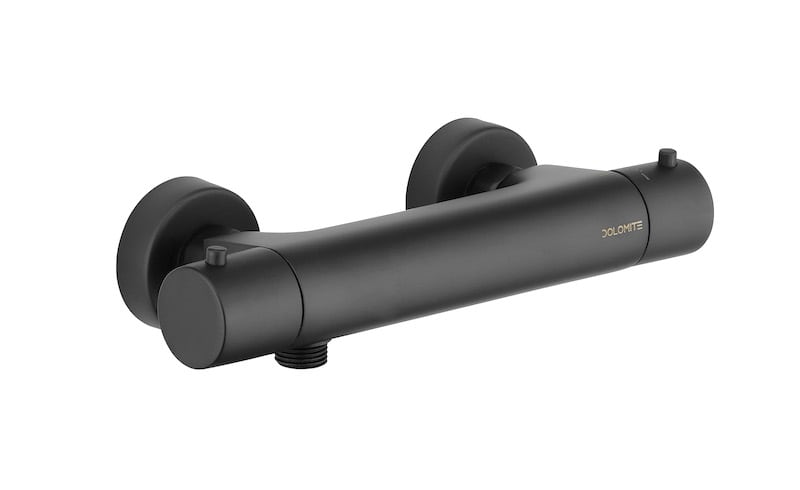 Ceramica Dolomite Miscelatore termostatico esterno per doccia - Nero opaco